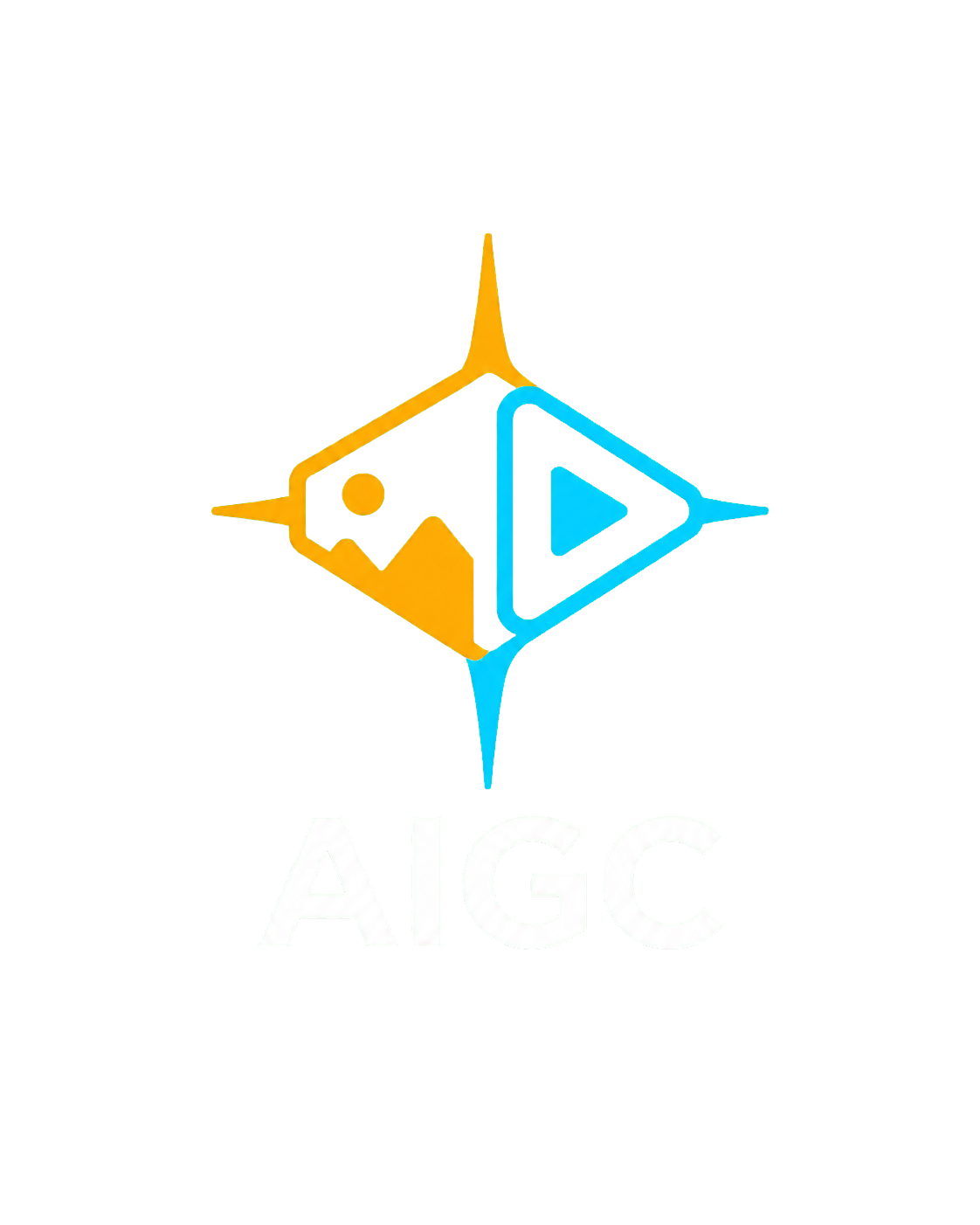 AIGC 板块透明背景品牌标识